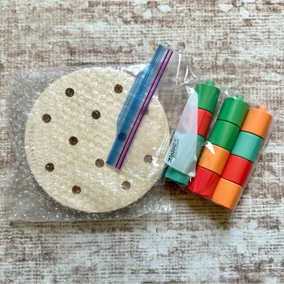 Lovevery Wooden Peg Stacking Board from “The Adventurer” kit, 16-18 months *EUC* - Picture 6 of 6